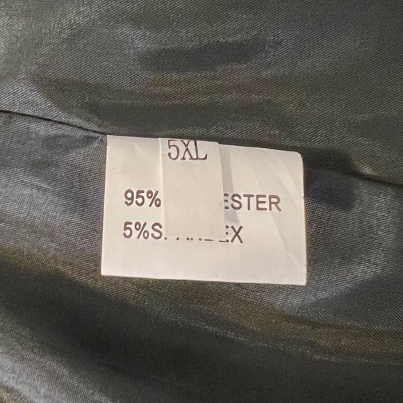 Black Pinstriped Blazer 5X - Picture 5 of 6